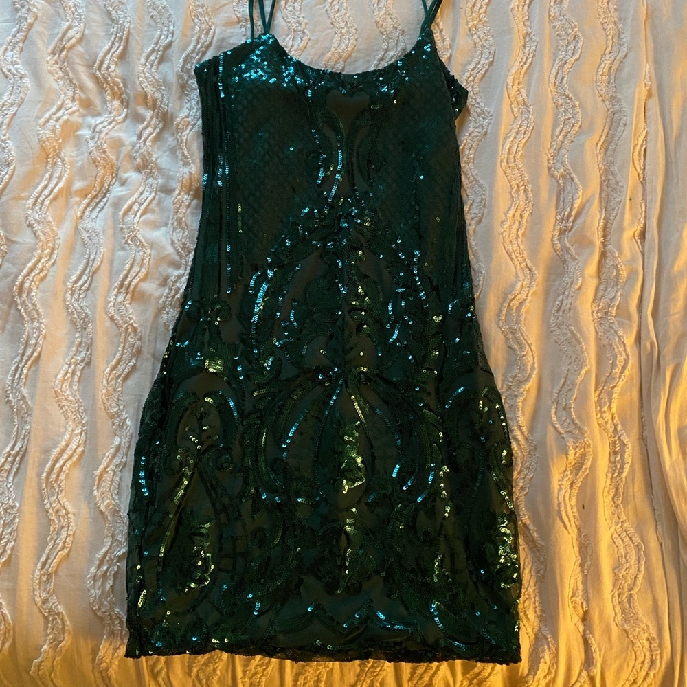 lucy in the sky green dress